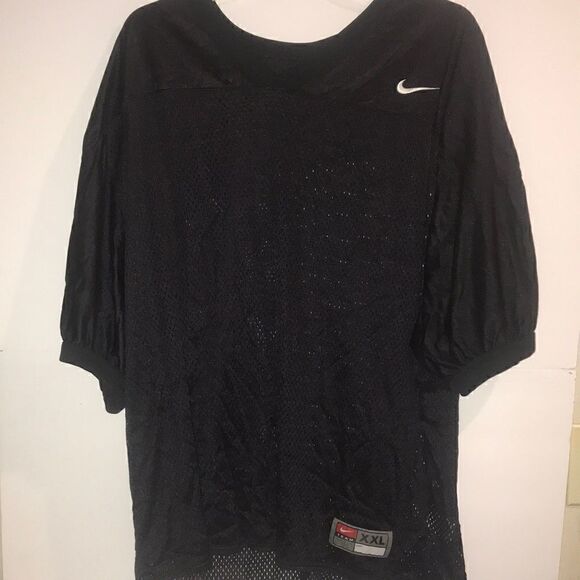 Nike Other - Nike Team Mens XXL Black Mesh Football Practice Jersey V-Neck‎ Short Sleeve